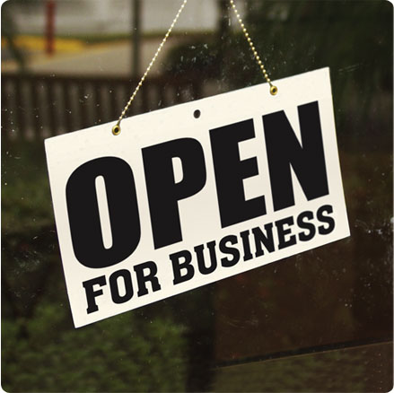 Open for Business